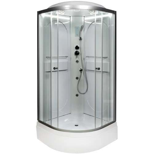 Душевая кабина Deto L 510 100х100 с гидромассажем и LED подсветкой
